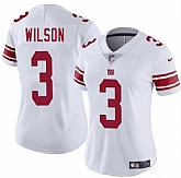 Women's New York Giants #3 Russell Wilson White 2025 Vapor Untouchable Limited Stitched Jersey Dzhi,baseball caps,new era cap wholesale,wholesale hats